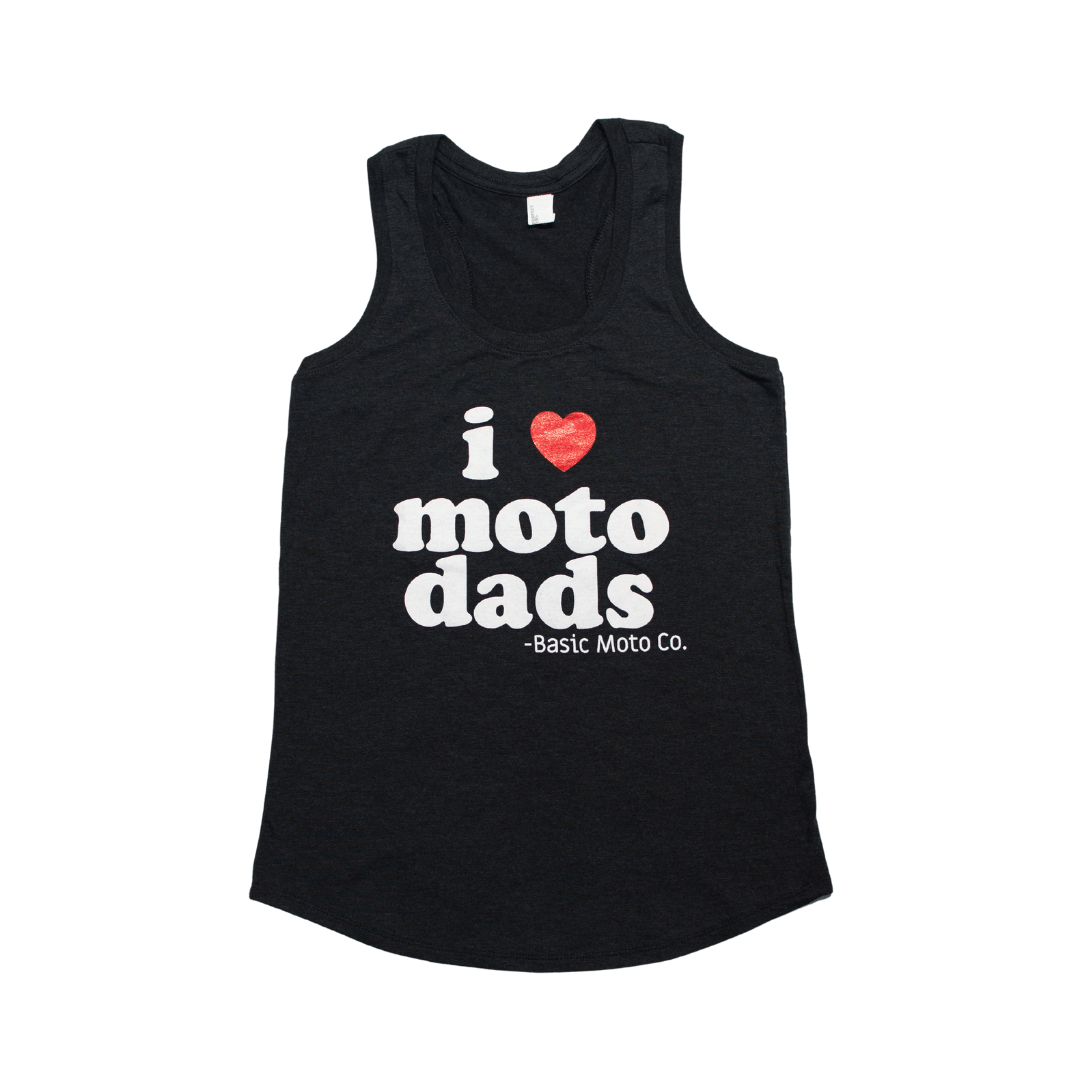 I Heart Moto Dads - Women's Tank Top - Black