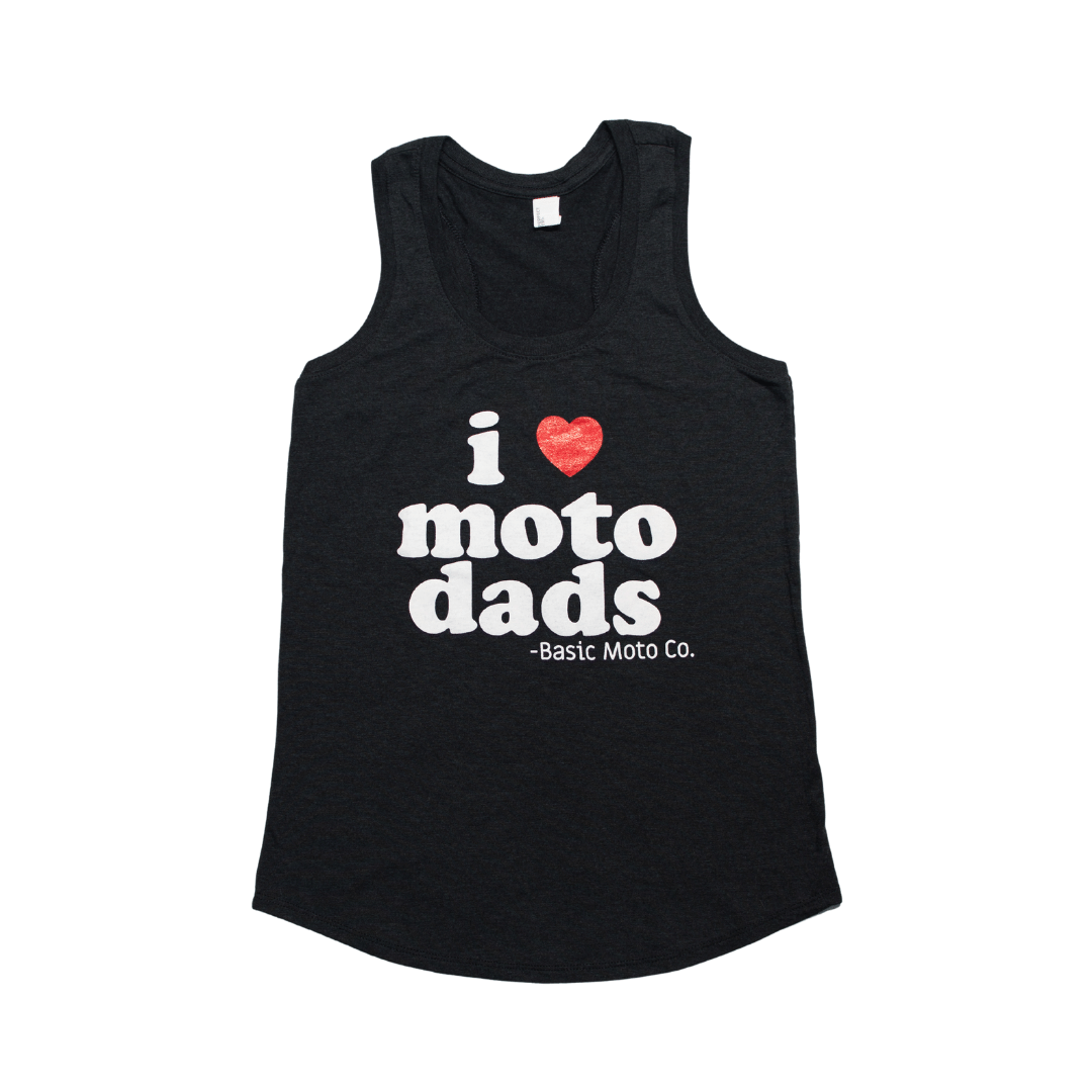 I Heart Moto Dads Black Tank