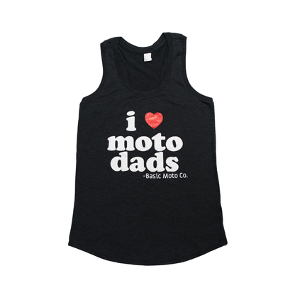 I Heart Moto Dads Black Tank