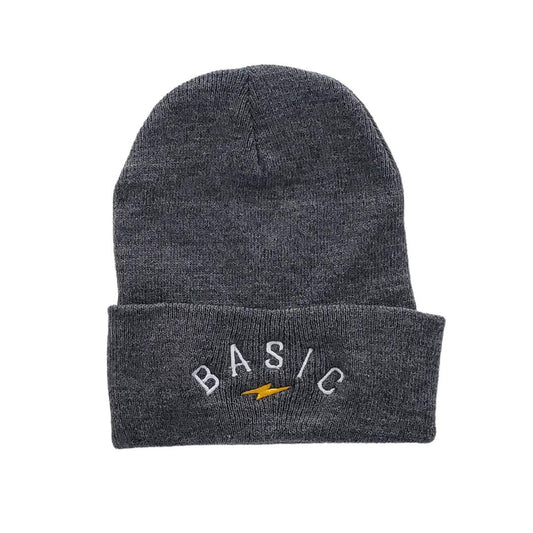Lightning Strike Knit Beanie - Gray
