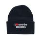 I Heart Moto Moms Knit Beanie - Black