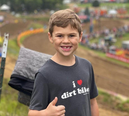 I Heart Dirt Bikes Charcoal Tee