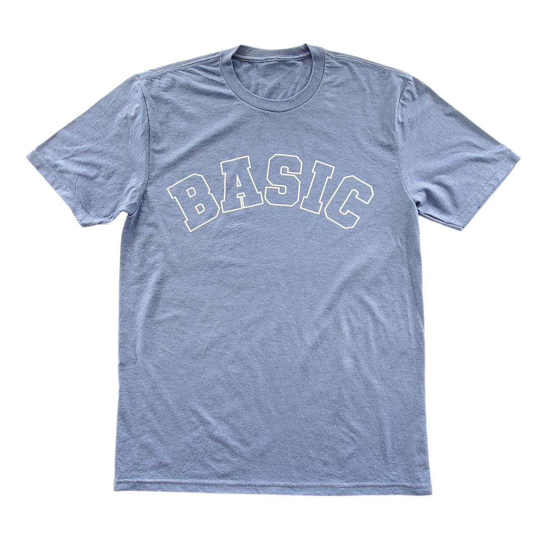The Basic Tee - Blue Steel