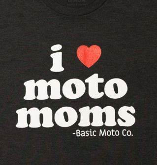 I Heart Moto Moms tee shirt black the original –