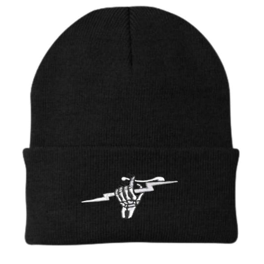 Fist of Lightning - Knit Beanie - Black