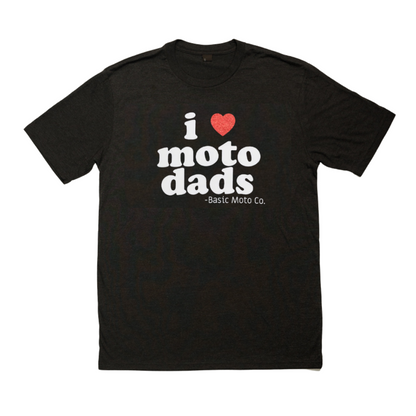 I Heart Moto Dads Black Tee